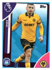 fotbalová kartička 2025-26 Topps  Premier League 297 André  (Wolverhampton Wanderers)-PARALLEL Blue