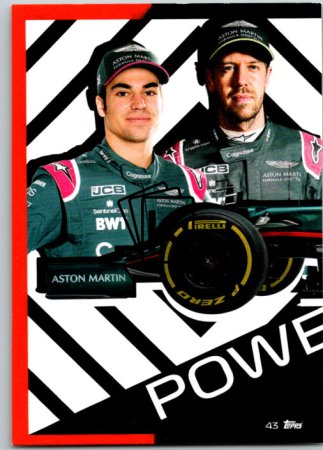 2021 Topps Formule 1 Turbo Attax 43 Power Action Car Aston Martin