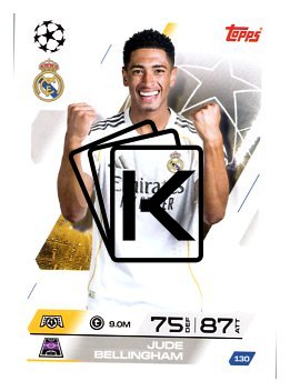 fotbalová kartička 2025-26 Topps Match Attax UCC 130 Jude Bellingham (Real Madrid CF)