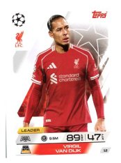 fotbalová kartička 2025-26 Topps Match Attax UCC 12 Virgil van Dijk (Liverpool)
