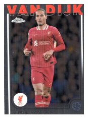 fotbalová kartička 2024-25 Topps Chrome UCC 44 Virgil van Dijk, Liverpool FC