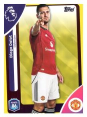 fotbalová kartička 2025-26 Topps  Premier League 204 Diogo Dalot (Manchester United)  - PARALLEL Yellow