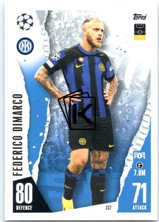 Fotbalová kartička 2023-24 Topps Match Attax UEFA Club Competitions 337 Federico Dimarco FC Inter Milan