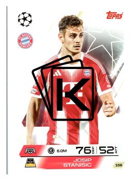 fotbalová kartička 2025-26 Topps Match Attax UCC 156 Josip Stanišić (FC Bayern München)