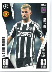 2023-24 Topps Match Attax EXTRA UEFA Club Competition Away Kit 75 Mason Mount (Manchester United)