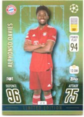 fotbalová kartička 2021-22 Topps Match Attax UEFA Champions League Limited Edition LE18 Alphonso Davies - FC Bayern München