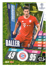 fotbalová kartička 2020-21 Topps Match Attax Champions League Extra Baller BA20 Robert Lewandowski FC Bayern München
