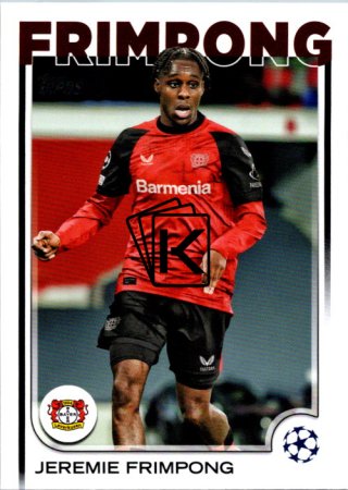 fotbalová kartička 2024-25 Topps UEFA Club Competitions Flagship 78 Jeremie Frimpong Bayer 04 Leverkusen