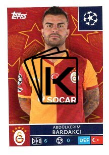 2025-26 Topps Champions League Galatasaray SK 227 Abdülkerim Bardakçı