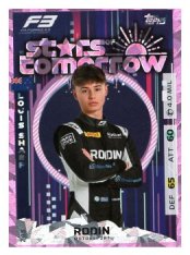 2025 Topps Turbo Attax F1 Rodin Motorsport Stars of Tomorrow HP 243 Louis Sharp-Paralel Pink