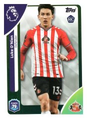 fotbalová kartička 2025-26 Topps  Premier League 347 Luke O’Nien (Sunderland)  -  Rookie