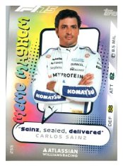 2025 Topps Turbo Attax F1 Williams Racing Meme Mayhem HP 255 Carlos Sainz