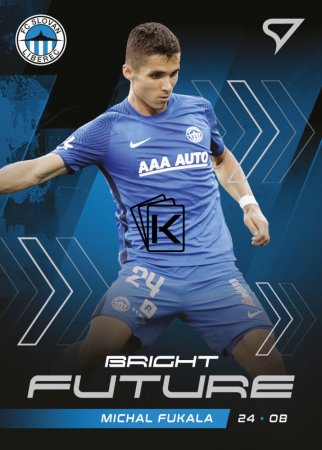 fotbalová kartička 2021-22 SportZoo Fortuna Liga Série 2 Bright Future BF4 Michal Fukala FC Slovan Liberec