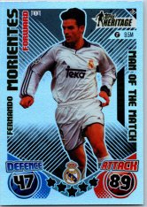 Fotbalová kartička 2024-25 Topps Match Attax EXTRA UEFA Club Competitions Topps Heritage - Man of the Match 297 Fernando Morientes (Real Madrid CF)