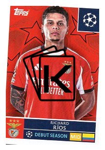 2025-26 Topps Champions League SL Benfica 558 Richard Rios - Master