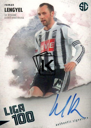 podepsaná karta 2025 Supr Cards Liga 100 LE-RO Roman Lengyel SK Dynamo České Budějovice turquoise /5