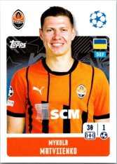 2024-25 Topps Champions League 201 Mykola Matviyenko (FC Shakhtar Donetsk)