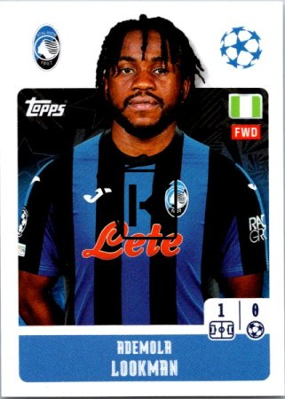 2024-25 Topps Champions League 86 Ademola Lookman (Atalanta BC)