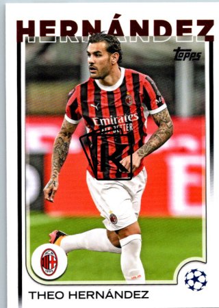 fotbalová kartička 2024-25 Topps UEFA Club Competitions Flagship 65 Theo Hernández AC Milan