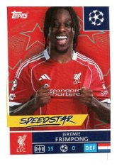 2025-26 Topps Champions League  Liverpool FC 257 Jeremie Frimpong