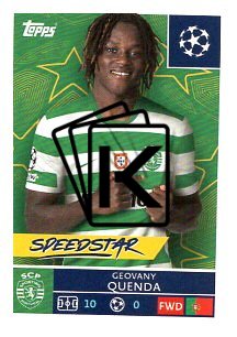 2025-26 Topps Champions League  Sporting CP 421 Geovany Quenda