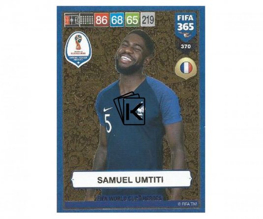 Fotbalová kartička Panini FIFA 365 – 2019 Heroes 370 Samuel Umtiti (France)