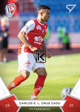 fotbalová kartička 2021-22 SportZoo Fortuna Liga 129 Carlos E. L. Cruz Cadu FK Pardubice