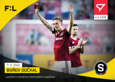 fotbalová kartička SportZoo 2021-22 Live L-138 Bořek Dočkal AC Sparta Praha rozloučení s karierou