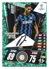 fotbalová kartička 2020-21 Topps Match Attax Champions League Extra Signature StyleSI8 Achraf Hakimi FC Inter Milan