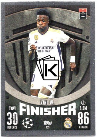 Fotbalová kartička 2023-24 Topps Match Attax UEFA Club Competitions 153 Vini Jr. Real Madrid CF