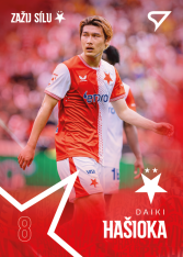 2025-26 SportZoo SK Slavia Praha 6 Daiki Hašioka