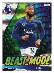 fotbalová kartička 2025-26 Topps  Premier League - Beast Mode 428 Beto  (Everton)
