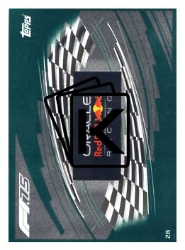 2025 Topps Turbo Attax F1 Oracle Red Bull Racing  28 Team Logo-Paralel Emerald