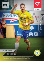 fotbalová kartička SportZoo 2022-23 Live L-044 Filip Žák TK Teplice