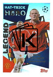 2025-26 Topps Champions League Historic Hat-Trick Heroes 29 Wayne Rooney (Manchester United)