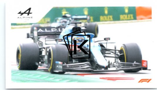 samolepka 2021 Topps Formule 1 Widescreen 112 Fernando Alonso Alpine