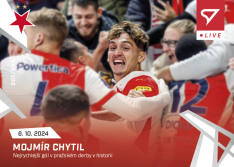 fotbalová kartička 2024-25 SportZoo Chance Liga Live L-13 Mojmír Chytil Slavia Praha
