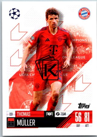 fotbalová kartička 2024-25 Topps Match Attax UEFA Club Competitions 221 Thomas Muller (FC Bayern München)
