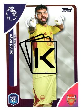 fotbalová kartička 2025-26 Topps  Premier League 2 David Raya (Arsenal)
