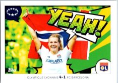 2024-25 Topps Champions League Memories That Stick 399 Ada Hegerberg (Olympique Lyonnais) 2019