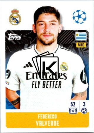 2024-25 Topps Champions League 325 Federico Valverde (Real Madrid CF)