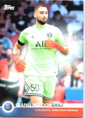 Fotbalová kartička Topps 2021-22 PSG Team Set 1 Gianluigi Donnarumma