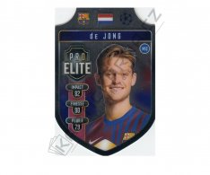 fotbalová kartička 2021-22 Topps Match Attax UEFA Champions League Elite Die-Cut Shield SH14 Frenkie de Jong - FC Barcelona
