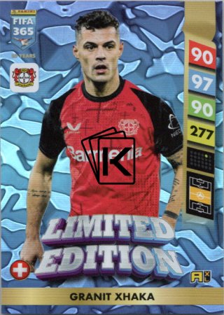 Limitovaná kartička Panini FIFA 365 2025 Adrenalyn XL Granit Xhaka Bayern Leverkusen