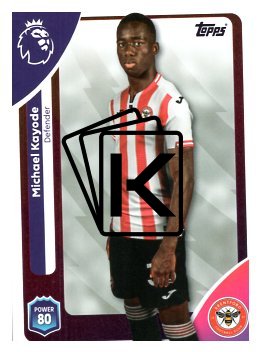 fotbalová kartička 2025-26 Topps  Premier League 59 Michael Kayode (Brentford)