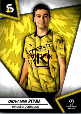 Fotbalová kartička 2023-24 Topps Superstars UEFA Club Competitions 29 Giovanni Reyna (Borussia Dortmund)