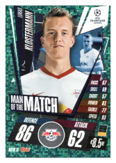 fotbalová kartička 2020-21 Topps Match Attax Champions League Extra Man of the Match MOTM18 Lukas Klostermann RB Leipzig