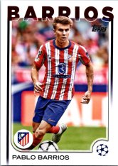 fotbalová kartička 2024-25 Topps UEFA Club Competitions Flagship 123 Pablo Barrios Atletico de Madrid