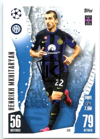 Fotbalová kartička 2023-24 Topps Match Attax UEFA Club Competitions 338 Henrikh Mkhitaryan FC Inter Milan