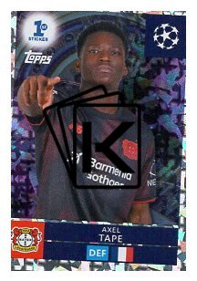 2025-26 Topps Champions League  Parallels Chrome 293 Axel Tape (Bayer 04 Leverkusen)